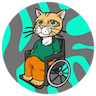 Wheelchair Cat