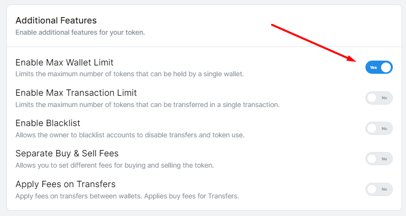 Обмеження розміру транзакції