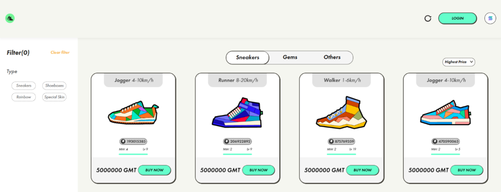 Маркетплейс STEPN